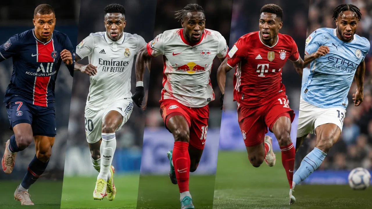The 20 fastest football players of all time ranked by speed and acceleration