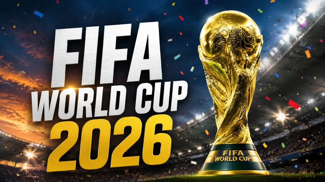 FIFA World Cup 2026 official match atmosphere featuring players during an international football match.