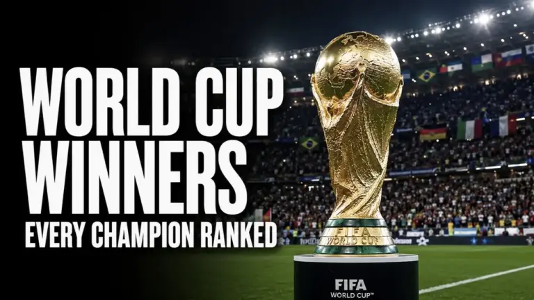 FIFA World Cup winners celebrating historic championship victories