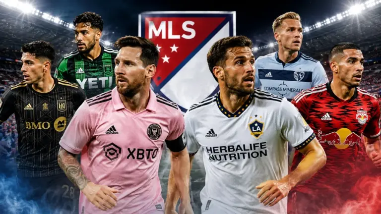 MLS 2026 season featuring Lionel Messi, top teams, and star players during a Major League Soccer match.
