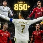 Cristiano Ronaldo holds the record for the most goals in football history