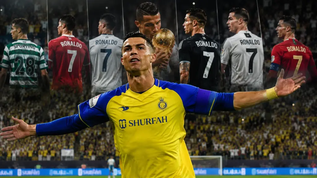 Cristiano Ronaldo holds the record for the most goals in football history