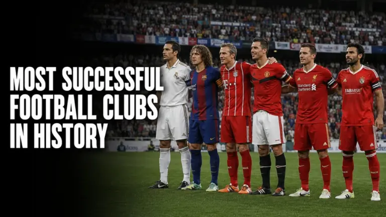 Most successful football clubs in history including Real Madrid, Barcelona, Bayern Munich, Manchester United, Liverpool, and Al Ahly.