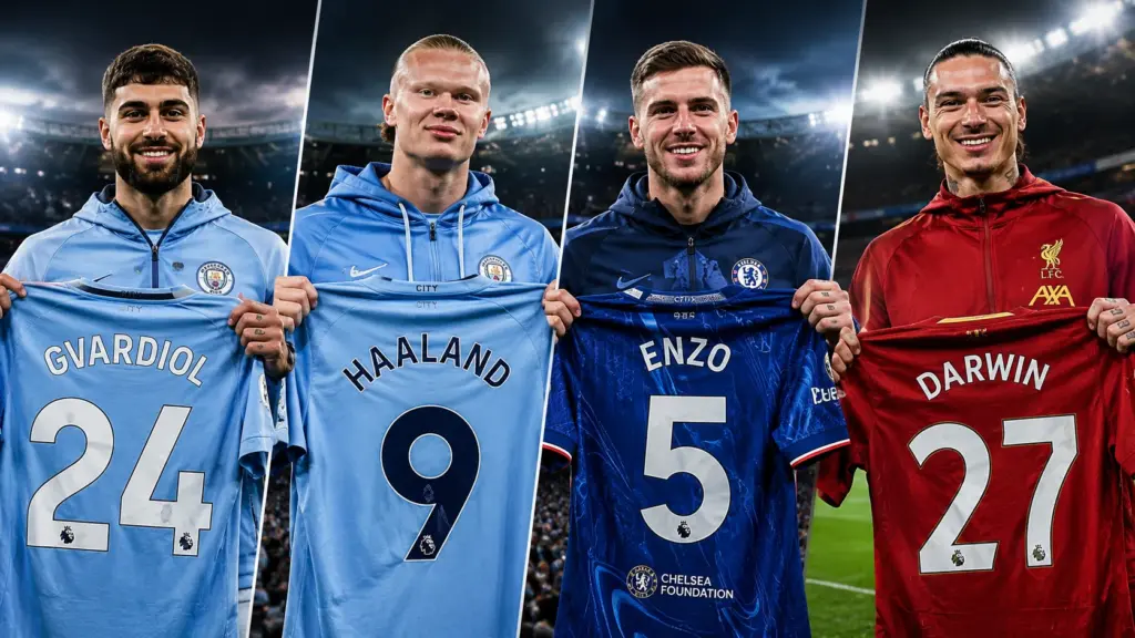 Premier League players involved in record transfer deals