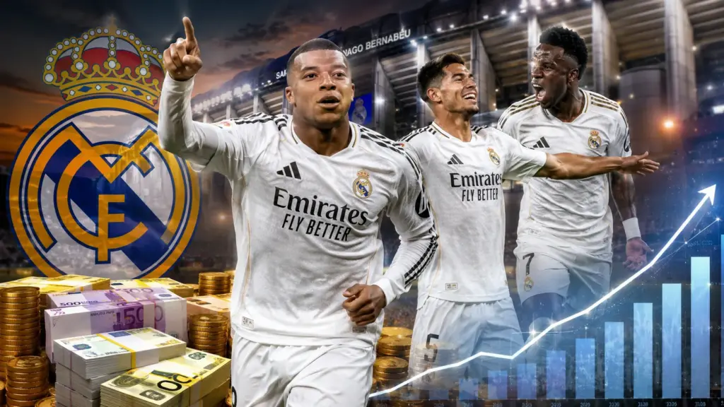 Santiago Bernabeu Stadium during a Real Madrid home match