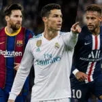 Lionel Messi leading the all-time football assists rankings alongside legendary playmakers.